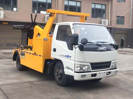 專(zhuān)威牌HTW5040TQZTJ型江鈴藍(lán)牌一拖一清障車(chē)