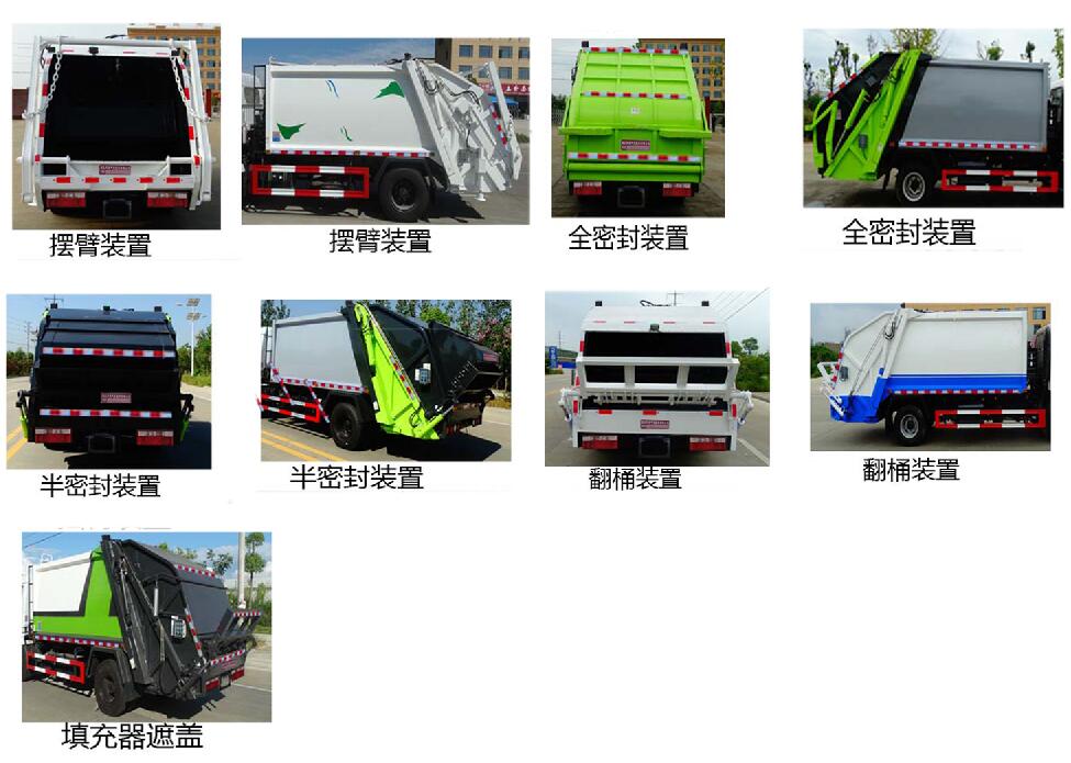 國(guó)六東風(fēng)多利卡8方壓縮式垃圾車